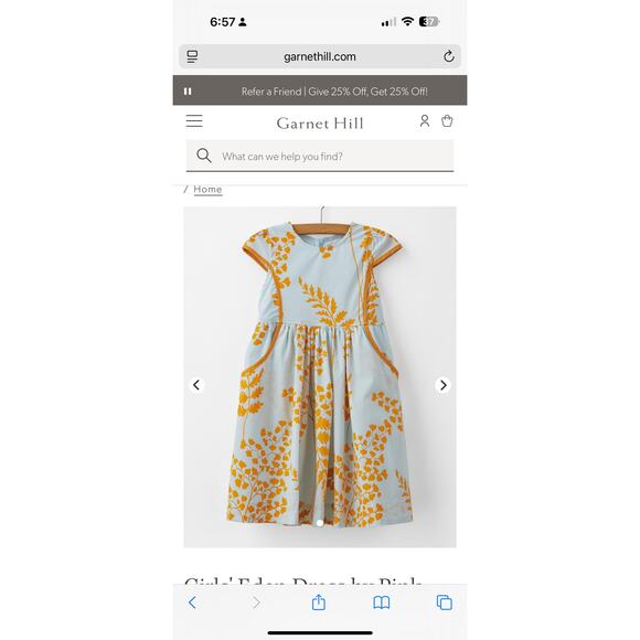 Toddler Girls' Eden Dress WITH POCKETS by Pink Chicken Size 2T - Picture 6 of 10